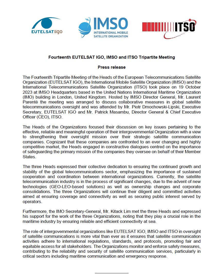14 tripartite press release